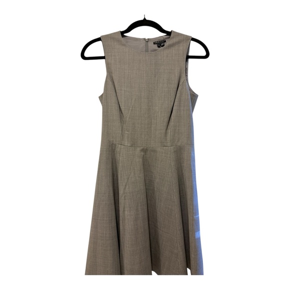 Theory Light Heather Gray Tillora Midi Dress - Picture 1 of 14